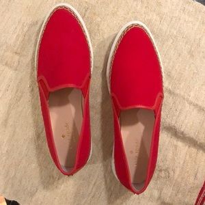 Size 8M Kate Spade Fairytale Red Canvas